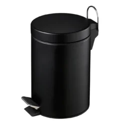 Matt Black 3 Litre Pedal Bin