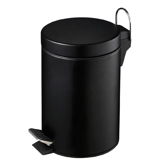 Matt Black 3 Litre Pedal Bin 1 Matt Black 3 Litre Pedal Bin