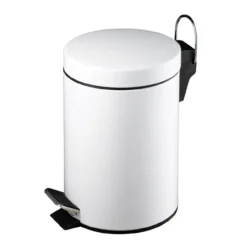 White 3 Litre Pedal Bin