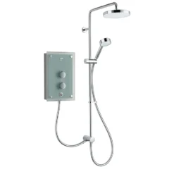 Mira Azora Dual 9.8 KW Electric Shower - Frosted Glass -Victorian Plumbing Shop 1.1634.156 d1