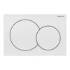 Geberit Alpha01 Round Dual Flush Plate - White -Victorian Plumbing Shop 115.035.11.1