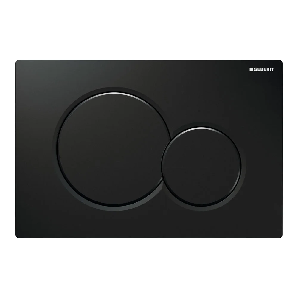 Geberit Sigma01 Black Dual Flush Plate For UP320 Cistern 1 Geberit Sigma01 Black Dual Flush Plate For UP320 Cistern