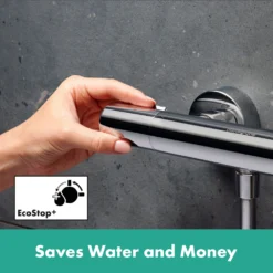 Hansgrohe Ecostat Element Shower Thermostat For Exposed Installation - Chrome -Victorian Plumbing Shop 13346000 l5