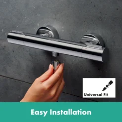 Hansgrohe Ecostat Element Shower Thermostat For Exposed Installation - Chrome -Victorian Plumbing Shop 13346000 l9
