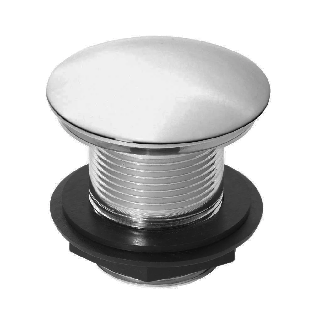 Chrome Unslotted Bath Waste With No Overflow 1 Chrome Unslotted Bath Waste With No Overflow