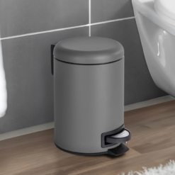 Wenko Leman 3L Pedal Bin - Grey