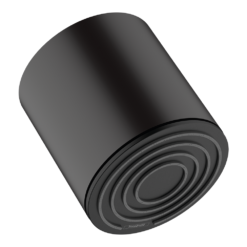 Hansgrohe Pulsify S Matt Black Overhead Shower 105 1jet EcoSmart+