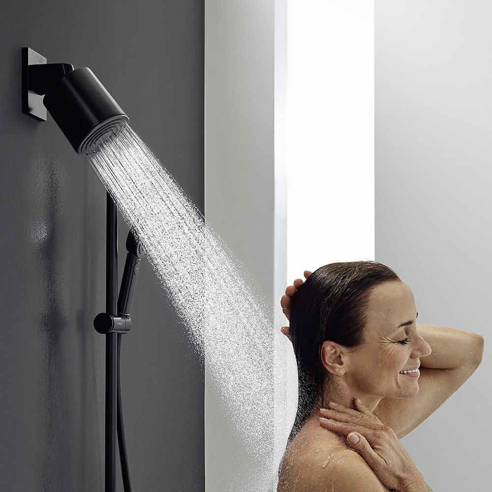 Hansgrohe Pulsify S Matt Black Overhead Shower 105 1jet EcoSmart+ 3 Hansgrohe Pulsify S Matt Black Overhead Shower 105 1jet EcoSmart+ - Image 3