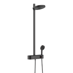 Hansgrohe Pulsify S EcoSmart Showerpipe 260 2jet With ShowerTablet Select 400 - Matt Black