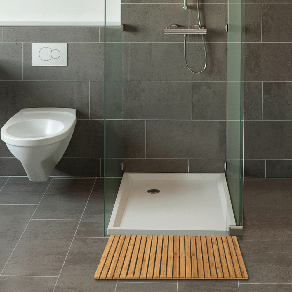 Wenko 100 X 50cm Bamboo Duckboard 2 Wenko 100 X 50cm Bamboo Duckboard - Image 2