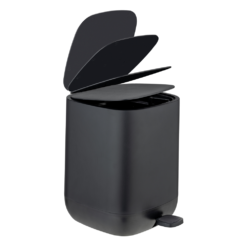Wenko Davos 6.5 Litre Pedal Bin - Black