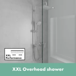 Hansgrohe Vernis Shape 230 Shower Kit With Diverter - Chrome -Victorian Plumbing Shop 26282000 d3