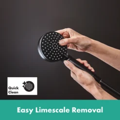 Hansgrohe Vernis Blend EcoSmart Vario 2 Spray Hand Shower - Matt Black -Victorian Plumbing Shop 26340670 d2