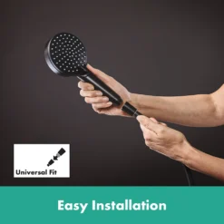 Hansgrohe Vernis Blend EcoSmart Vario 2 Spray Hand Shower - Matt Black -Victorian Plumbing Shop 26340670 d4