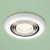 Hib. Cyclone White Wet Room Inline Fan With LED Lights - Warm White -Victorian Plumbing Shop 33800 l