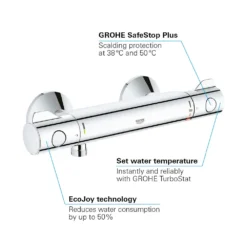 Grohe Grohtherm TMV2 800 Thermostatic Shower Mixer -Victorian Plumbing Shop 34562000 d3