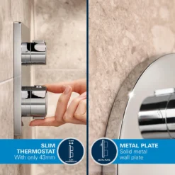 Grohe Precision Thermostat Concealed Shower System With Vitalio Start 250 -Victorian Plumbing Shop 34883000 1 1