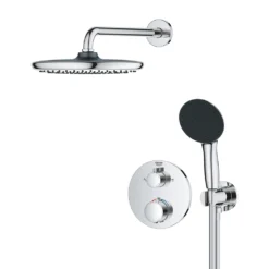Grohe Precision Thermostat Concealed Shower System With Vitalio Start 250 -Victorian Plumbing Shop 34883000 2 688163