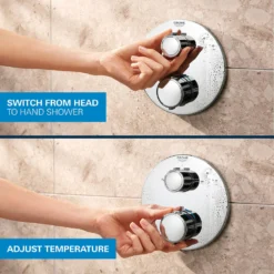 Grohe Precision Thermostat Concealed Shower System With Vitalio Start 250 -Victorian Plumbing Shop 34883000 2 743083