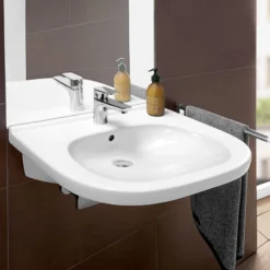 Villeroy And Boch ViCare 555mm Wheelchair Accessible Washbasin -Victorian Plumbing Shop 41195501 l