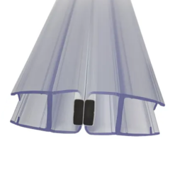 Clear Magnetic Seal For Quadrant Shower Door 6-8mm Glass (Pair)