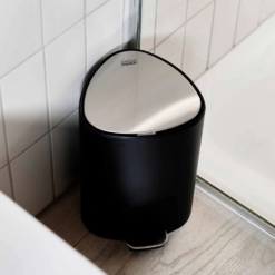 Joseph Joseph EasyStore 5L Pedal Bin - Matt Black -Victorian Plumbing Shop 70595