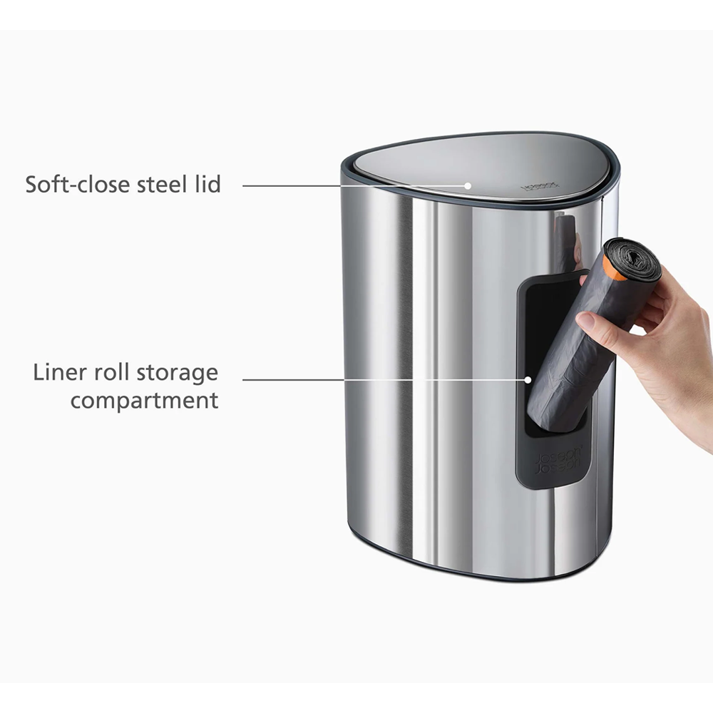 Joseph Joseph EasyStore Luxe 5L Pedal Bin - Stainless Steel 1 Joseph Joseph EasyStore Luxe 5L Pedal Bin - Stainless Steel