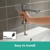 Hansgrohe Rebris E CoolStart Single Lever Basin Mixer 110 With Pop-up Waste - Chrome 2 Hansgrohe Rebris E CoolStart Single Lever Basin Mixer 110 With Pop-up Waste - Chrome -Victorian Plumbing Shop 72559000 d6