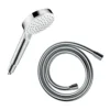 Hansgrohe Crometta Vario 2 Spray Hand Shower 100 + Isiflex 1.6m Shower Hose -Victorian Plumbing Shop 88102152 l