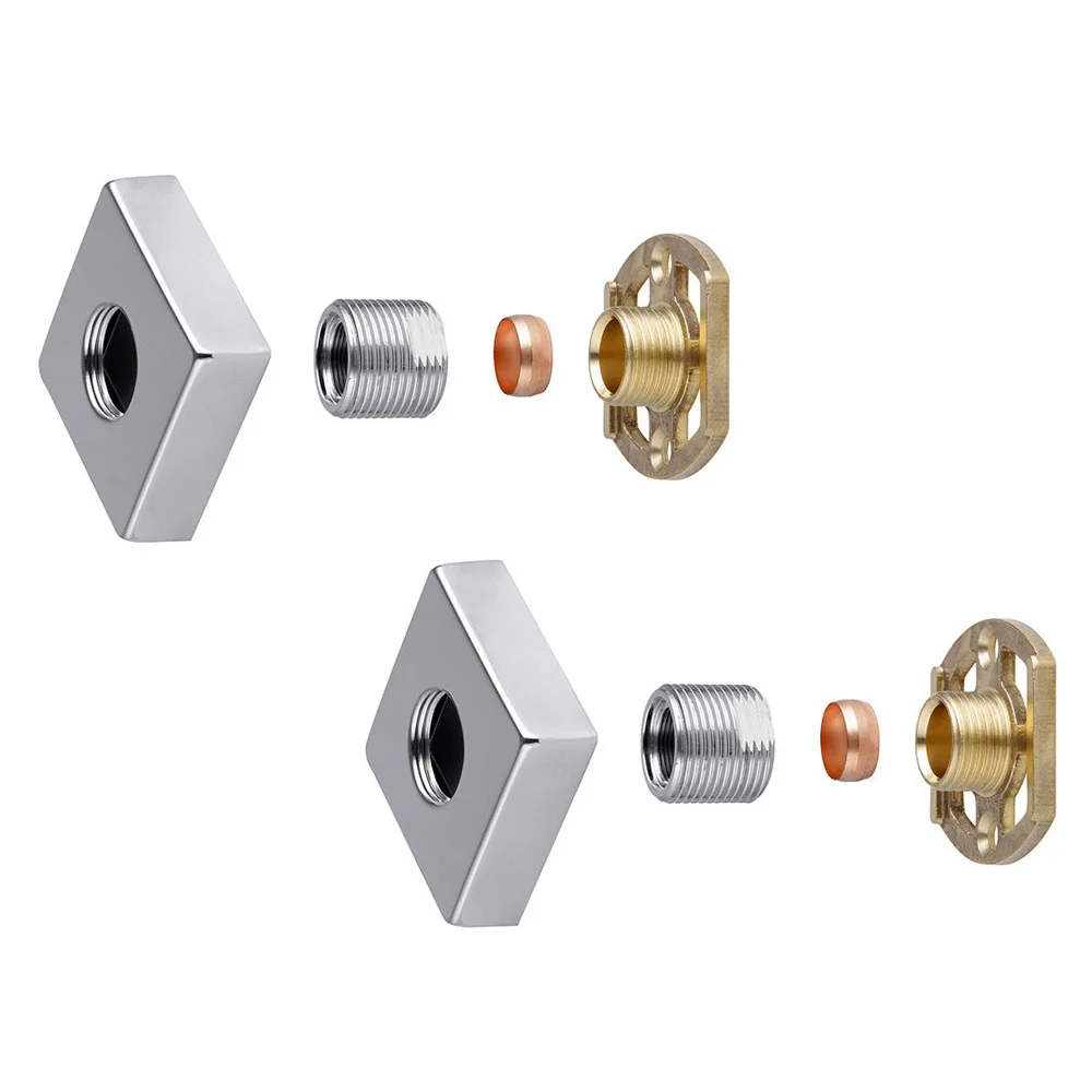 Milan Square Easy Fix Kit Bracket For Bar Shower Valves 2 Milan Square Easy Fix Kit Bracket For Bar Shower Valves - Image 2