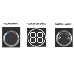 AQUAS Indulge Touch Inline X-Jet 9.5KW Matte Black Electric Shower 11 AQUAS Indulge Touch Inline X-Jet 9.5KW Matte Black Electric Shower -Victorian Plumbing Shop a000395 d1