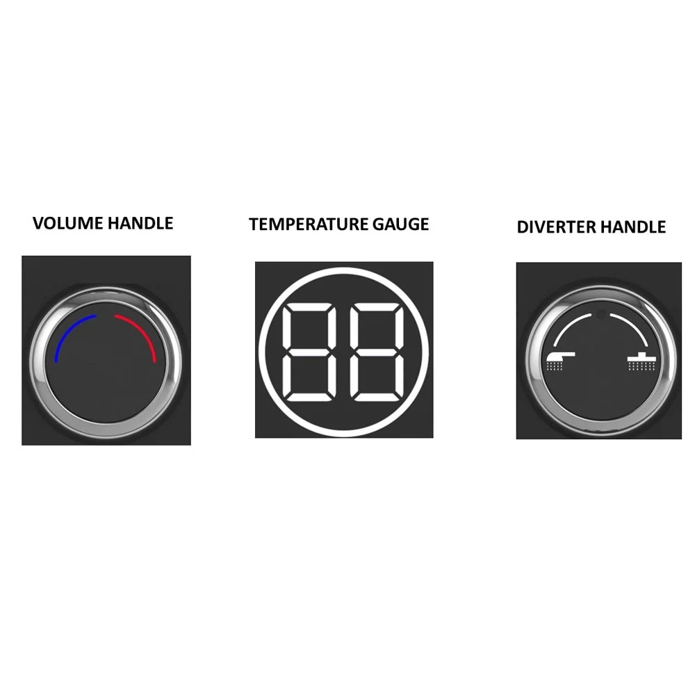 AQUAS Indulge Touch Inline X-Jet 9.5KW Matte Black Electric Shower 5 AQUAS Indulge Touch Inline X-Jet 9.5KW Matte Black Electric Shower - Image 5