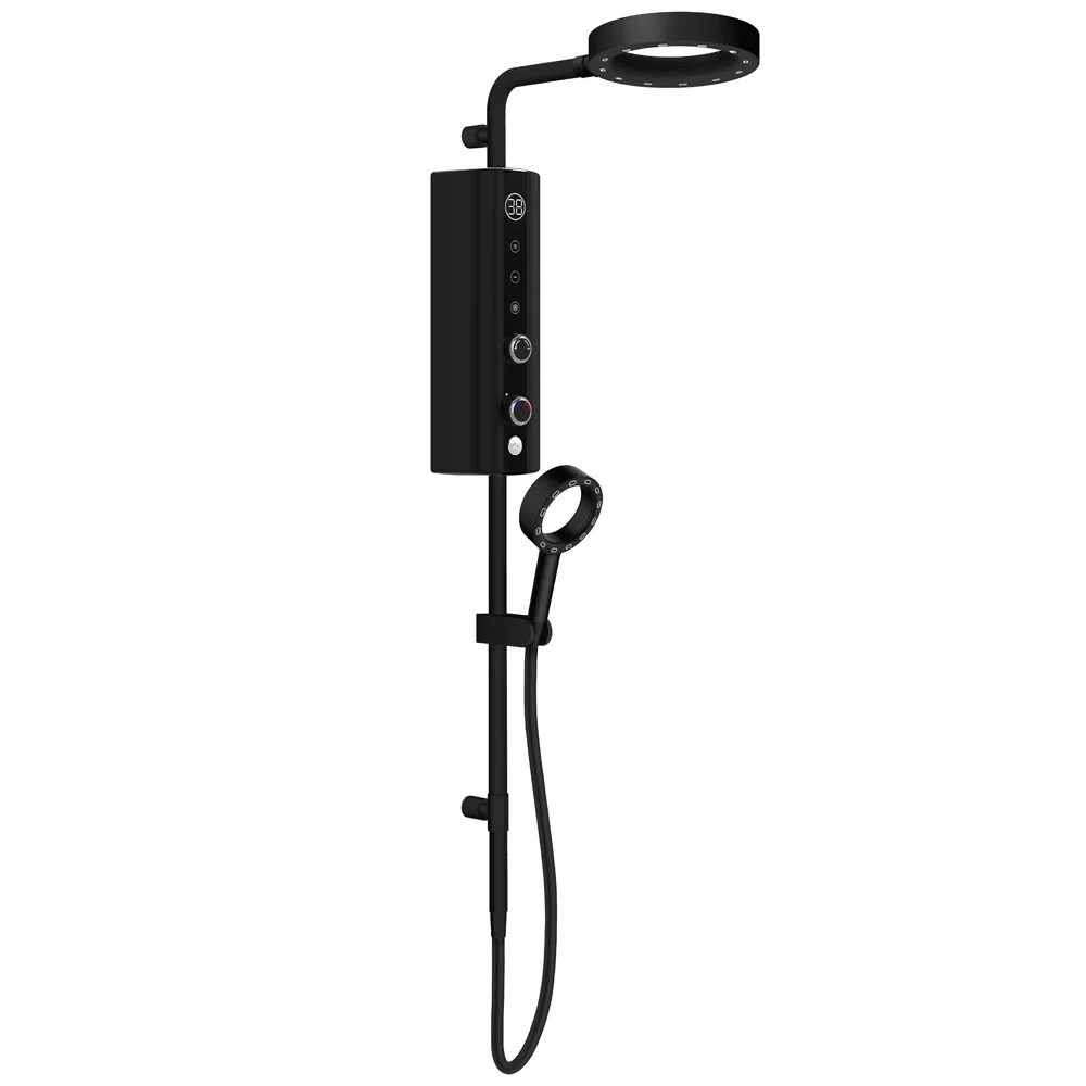 AQUAS Indulge Touch Inline X-Jet 9.5KW Matte Black Electric Shower 4 AQUAS Indulge Touch Inline X-Jet 9.5KW Matte Black Electric Shower - Image 4