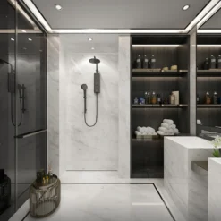 AQUAS AquaMax Flex Manual Smart 9.5KW Gunmetal Grey Electric Shower -Victorian Plumbing Shop a000555 d6