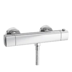 Montreal Modern Thermostatic Bar Shower Valve (Bottom Outlet) Chrome -Victorian Plumbing Shop a15bsv l