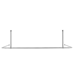 Croydex Premier U-shaped Shower Cubicle Rod - Chrome -Victorian Plumbing Shop ad149341 l1