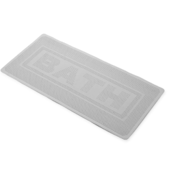 Croydex Grey Non-Slip Bath Mat With Secure Grip Suction Cups, With Hygiene 'n' Clean 340 X 740mm -Victorian Plumbing Shop ag340031h 4