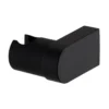 Arezzo Round Matt Black ABS Modern Wall Mounted Handset Holder -Victorian Plumbing Shop ardhdr l