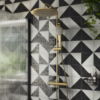 Arezzo Modern Round Thermostatic Shower (300mm Head - Brushed Brass) -Victorian Plumbing Shop arz3bbh l2