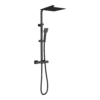 Arezzo Modern Square Thermostatic Shower (300 X 300mm Head - Matt Black) -Victorian Plumbing Shop arz3mbh l2
