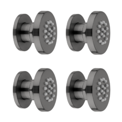 Arezzo Gunmetal Grey Body Jet - 4 X Slim Round Jets