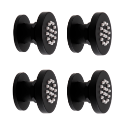 Arezzo Matt Black Body Jet - 4 X Slim Round Jets -Victorian Plumbing Shop arz4jsrmb l9