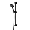 Arezzo Matt Black Round Slide Rail Kit With Multi-Function Shower Handset -Victorian Plumbing Shop arzsrmbl
