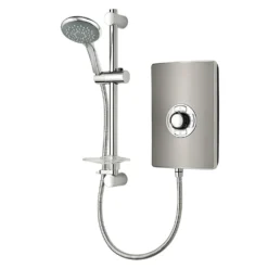 Triton - Aspirante 8.5kw Electric Shower - Brushed Steel -Victorian Plumbing Shop asp08brstla1 1