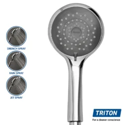 Triton - Aspirante 9.5kw Electric Shower - Gun Metal