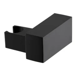 Arezzo Square Matt Black ABS Modern Wall Mounted Handset Holder