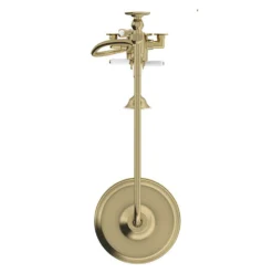 The Bath Co. Aylesford Vintage Brushed Brass Exposed Dual Function Shower System 7 The Bath Co. Aylesford Vintage Brushed Brass Exposed Dual Function Shower System -Victorian Plumbing Shop ayle040 l7
