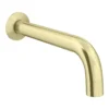 Arezzo Brushed Brass Wall Mounted Bath Spout 2 Arezzo Brushed Brass Wall Mounted Bath Spout -Victorian Plumbing Shop az140bb n l