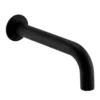 Arezzo Matt Black Wall Mounted Bath Spout -Victorian Plumbing Shop az140mb l