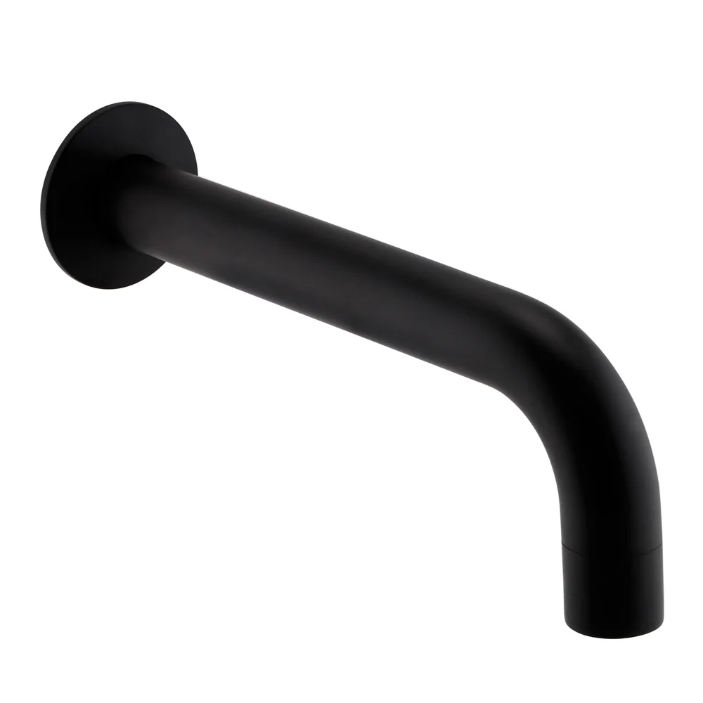 Arezzo Matt Black Wall Mounted Bath Spout 1 Arezzo Matt Black Wall Mounted Bath Spout